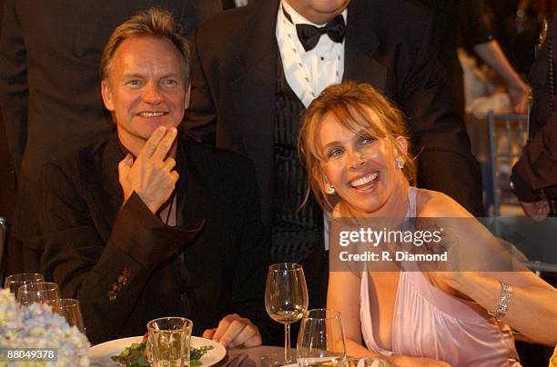 Sting and Trudie Styler