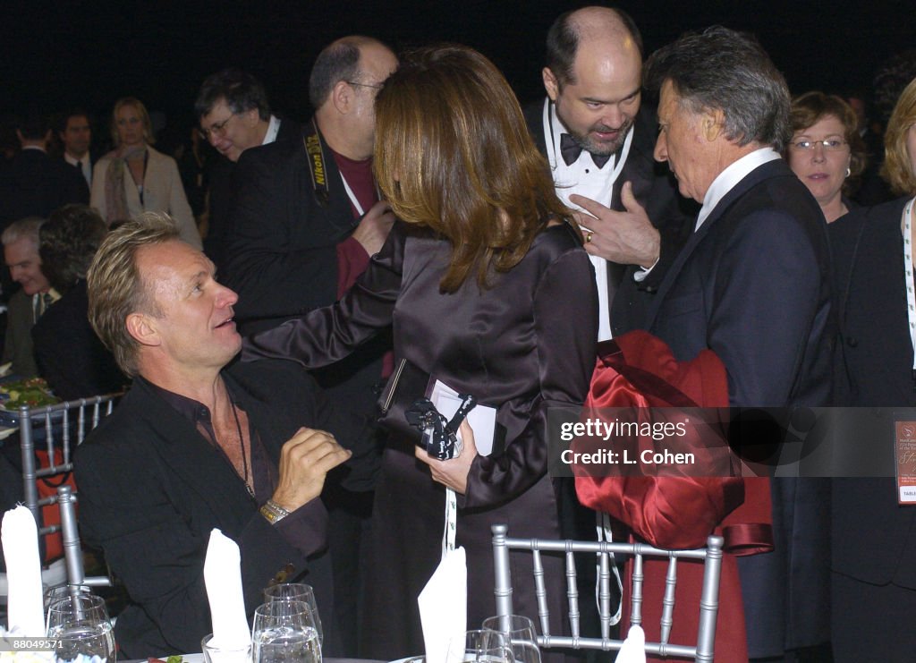 The 46th Annual GRAMMY Awards - MusiCares Person of the Year - Sting - Backstage and Audience