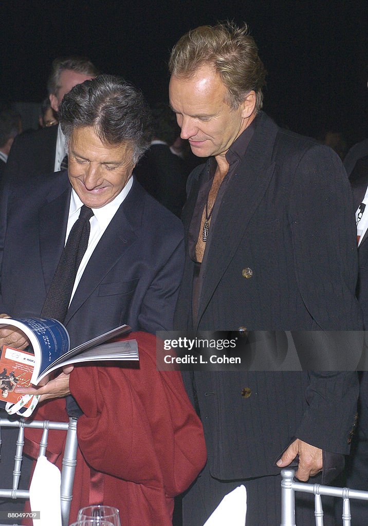 The 46th Annual GRAMMY Awards - MusiCares Person of the Year - Sting - Backstage and Audience