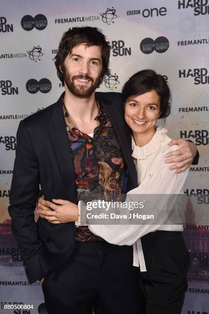 Jim Sturgess and Dina Mousawi attend the "Hard Sun" Premiere at BFI Southbank on November 27, 2017 in London, England.