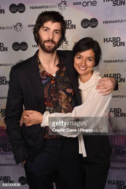 Jim Sturgess and Dina Mousawi attend the "Hard Sun" Premiere at BFI Southbank on November 27, 2017 in London, England.