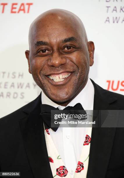 Ainsley Harriott attends The British Takeaway Awards at The Savoy Hotel on November 27, 2017 in London, England.