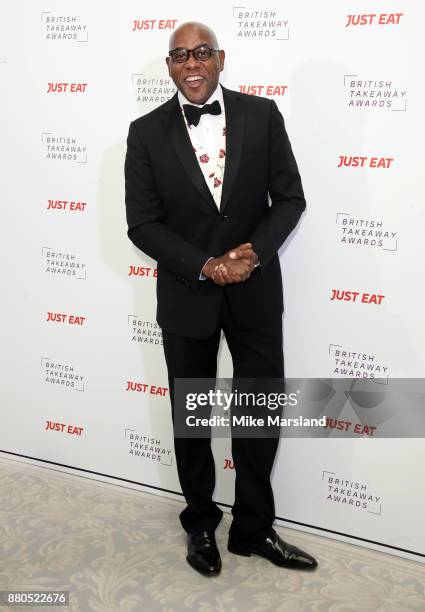 Ainsley Harriott attends The British Takeaway Awards at The Savoy Hotel on November 27, 2017 in London, England.