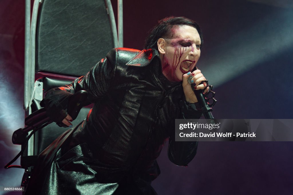 Marilyn Manson Performs At AccorHotels Arena In Paris
