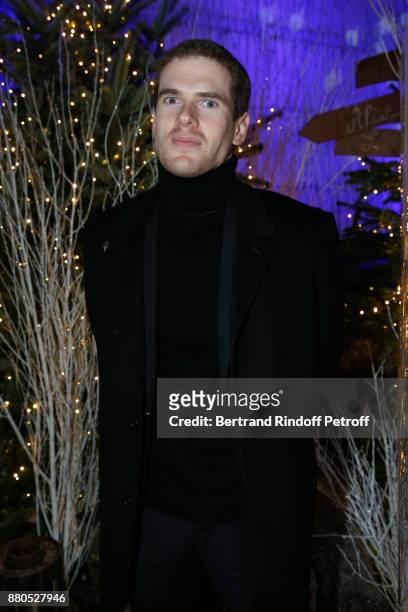 Alexandre Desseigne attends the Inauguration of the "Chalet Les Neiges 1850" on the terrace of the Hotel "Barriere Le Fouquet's Paris" on November...