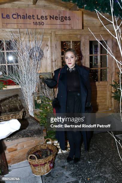 Actress Marilou Berry attends the Inauguration of the "Chalet Les Neiges 1850" on the terrace of the Hotel "Barriere Le Fouquet's Paris" on November...