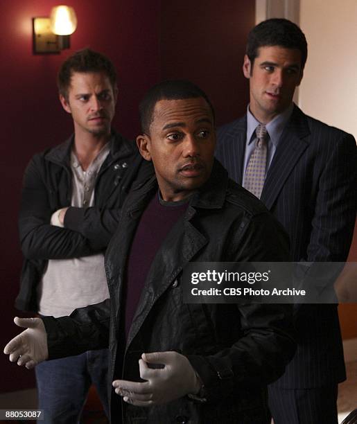 Point of No Return" -- Danny Messer , Det. Don Flack and Dr. Sheldon Hawkes during an investigation on CSI: NY, Wednesday, March 18 on the CBS...