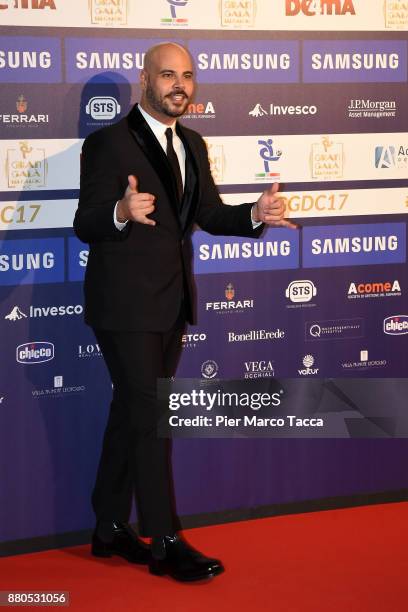 Marco D'Amore attends the Gran Gala Del Calcio 2017 on November 27, 2017 in Milan, Italy.