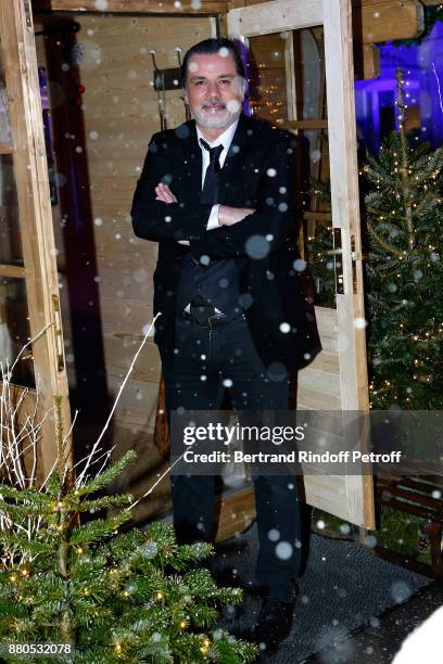 Christophe Barratier attends the Inauguration of the "Chalet Les Neiges 1850" on the terrace of the Hotel "Barriere Le Fouquet's Paris" on November...