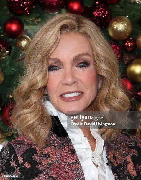 Actress Donna Mills visits Hallmark's "Home & Family" at Universal Studios Hollywood on November 27, 2017 in Universal City, California.