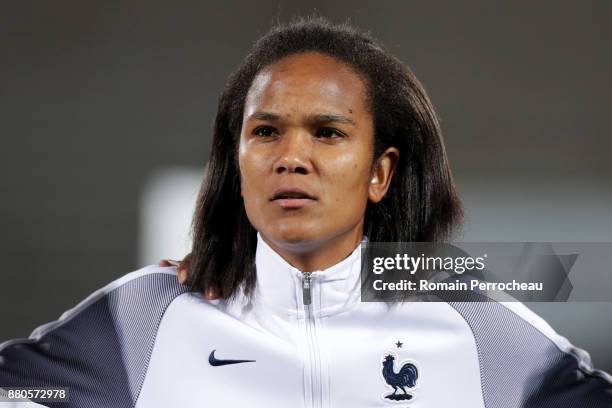 Wendy Renard of France looks on before a Women's International Friendly match between France and Sweden at Stade Chaban-Delmas on November 27, 2017...
