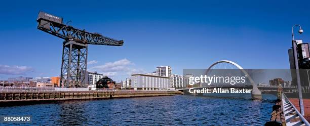 bridge and clyde - glasgow scotland clyde stock pictures, royalty-free photos & images