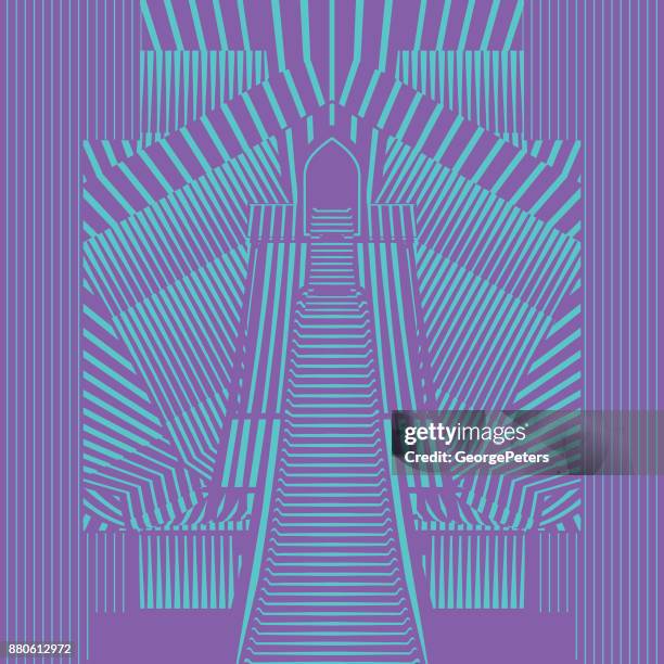colorful pop art half tone pattern background - morphing wireframe stock illustrations