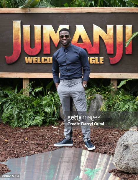 Actor Kevin Hart attends a photocall for Columbia Pictures' "Jumanji: Welcome To The Jungle" at the Four Seasons Resort Oahu at Ko Olina on November...