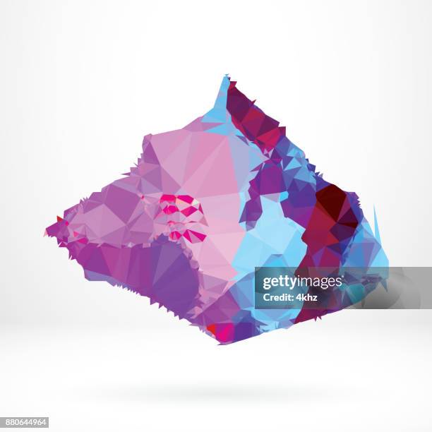 Float Shape Design Abstract Floating Shape Polygon Graphic Design Element High-Res Vector ...
