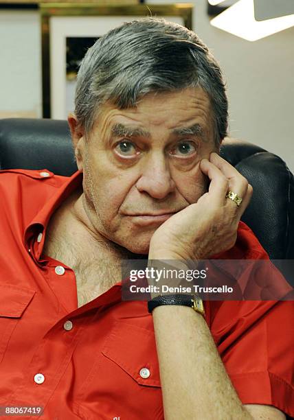 Jerry Lewis during an interview for the Ina Balin documentary on May 29, 2009 in Las Vegas, Nevada.