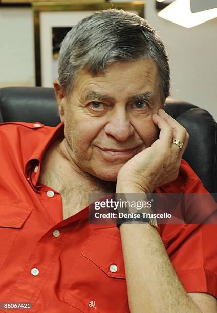 Jerry Lewis during an interview for the Ina Balin documentary on May 29, 2009 in Las Vegas, Nevada.