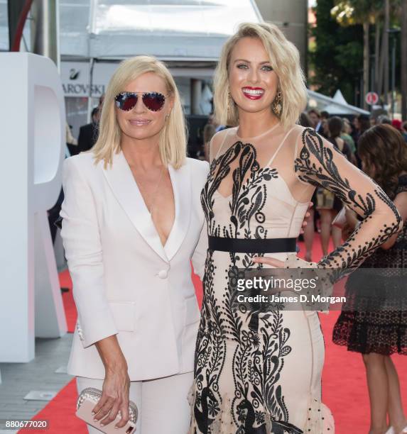 Sonia Kruger and Sylvia Jeffreys arrive for the 31st Annual ARIA Awards 2017 at The Star on November 28, 2017 in Sydney, Australia.