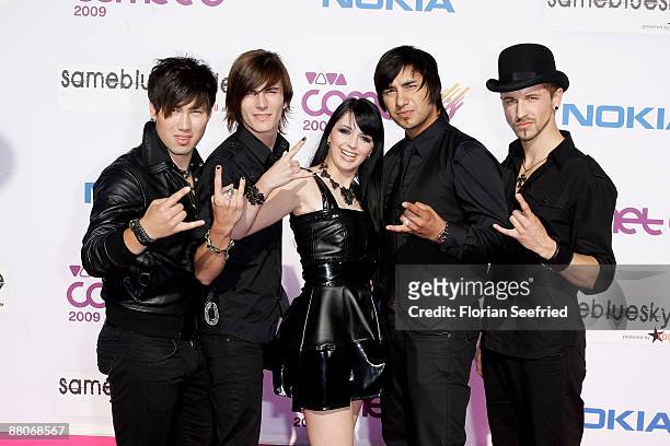 Band Eisblume attend the Comet 2009 Awards at Koenig Pilsener Arena on May 29, 2009 in Cologne, Germany.