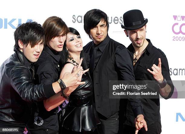 Band Eisblume attend the Comet 2009 Awards at Koenig Pilsener Arena on May 29, 2009 in Cologne, Germany.