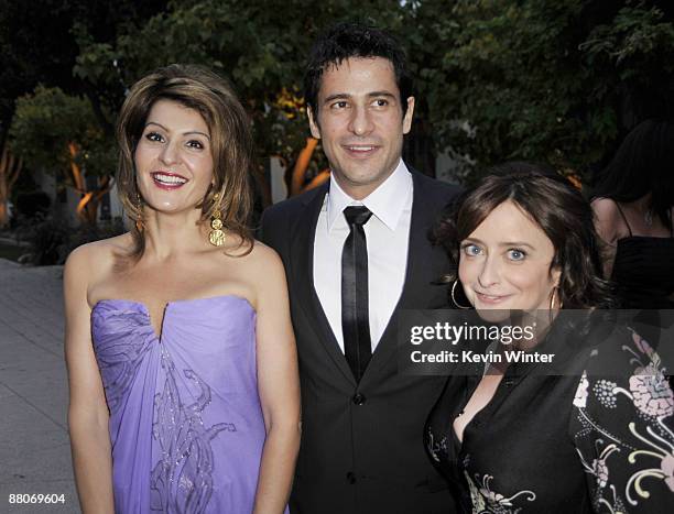 Actors Nia Vardalos, Alexis Georgoulis and Rachel Dratch pose at the premiere of Fox Searchlight's "My Life in Ruins" at the Zanuck Theater on May...