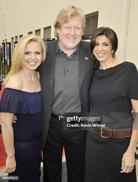 Producer Michelle Chydzik, director Donald Petrie and producer Nathalie Marciano pose at the premiere of Fox Searchlight's "My Life in Ruins" at the...