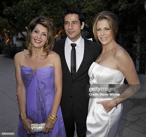 Actors Nia Vardalos, Alexis Georgoulis and Rita Wilson pose at the premiere of Fox Searchlight's "My Life in Ruins" at the Zanuck Theater on May 29,...