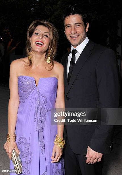 Nia Vardalos and Alexis Georgoulis arrive at the Los Angeles premiere of ""My Life In Ruins" at the Zanuck Theater at 20th Century Fox Lot on May 29,...