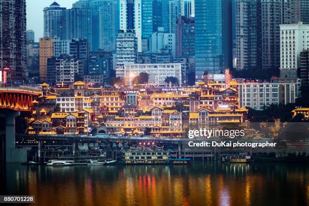 china, chongqing, hongyadong, - chongqing hongyadong stock pictures, royalty-free photos & images