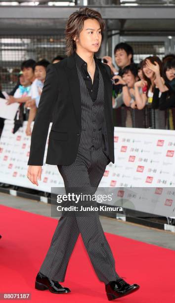 Takahiro of Exile walks on the red carpet during the MTV Video Music Awards Japan 2009 at Saitama Super Arena on May 30, 2009 in Saitama, Japan.