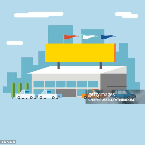 dealership - showroom stock illustrations