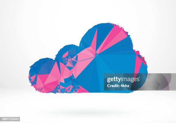 Cloud Geometry Abstract Abstract Cloud Shape Polygon Graphic Design Element High-Res Vector ...
