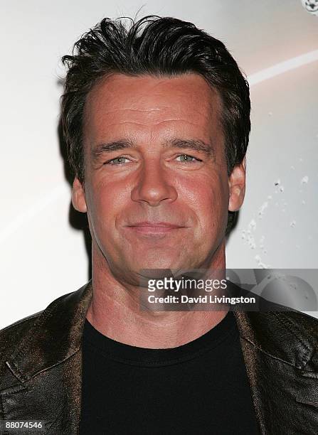 Actor David James Elliot from the television show "Impact" attends the 2009 Disney & ABC Television Group summer press junket at the Walt Disney...
