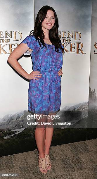 Actress Bridget Regan from the television show "Legend of the Seeker" attends the 2009 Disney & ABC Television Group summer press junket at the Walt...