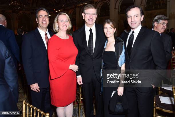 Christine Carcione, Frank Carcione, Lester Lieberman, Kim Moses and Andrew Moses attend Children's Cancer & Blood Foundation Annual Breakthrough Ball...