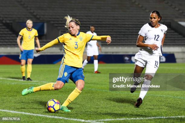 Linda Sembrant of Sweden during the Women's friendly international match between France and Sweden the at Stade Chaban-Delmas on November 27, 2017 in...