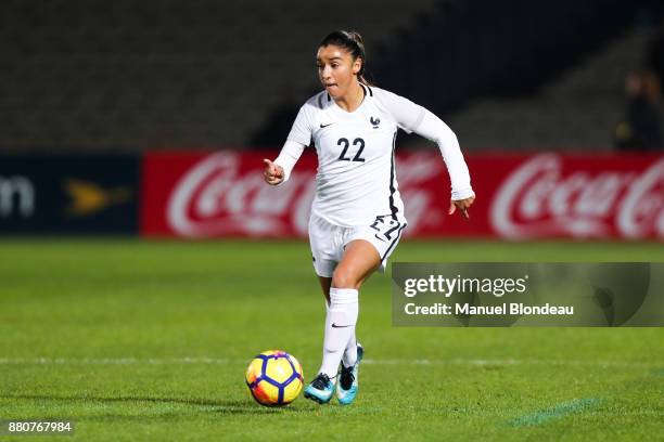 Sakina Karchaoui of France during the Women's friendly international match between France and Sweden the at Stade Chaban-Delmas on November 27, 2017...