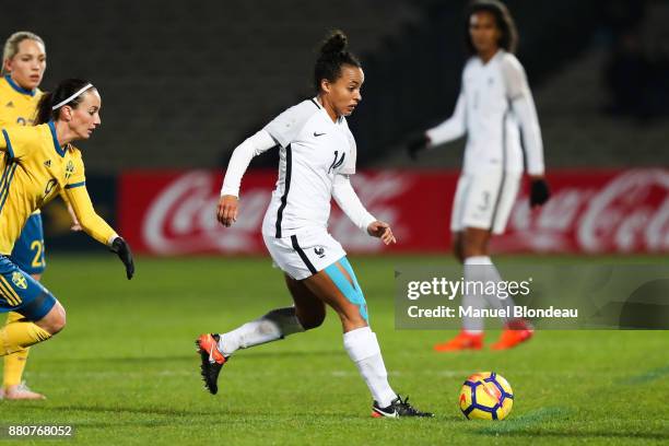 Ines Jaurena of France during the Women's friendly international match between France and Sweden the at Stade Chaban-Delmas on November 27, 2017 in...