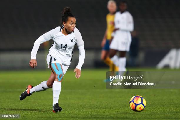 Ines Jaurena of France during the Women's friendly international match between France and Sweden the at Stade Chaban-Delmas on November 27, 2017 in...