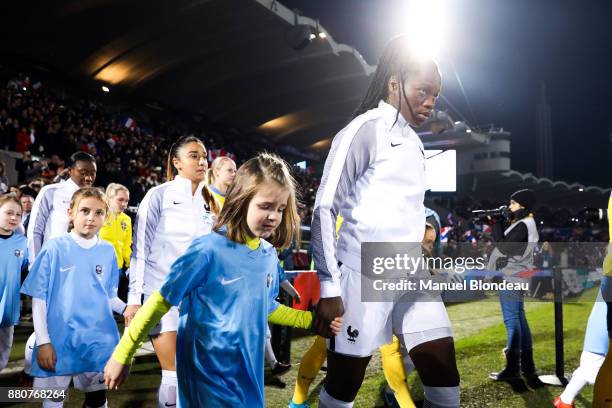 Griedge Mbock Bathy of France during the Women's friendly international match between France and Sweden the at Stade Chaban-Delmas on November 27,...