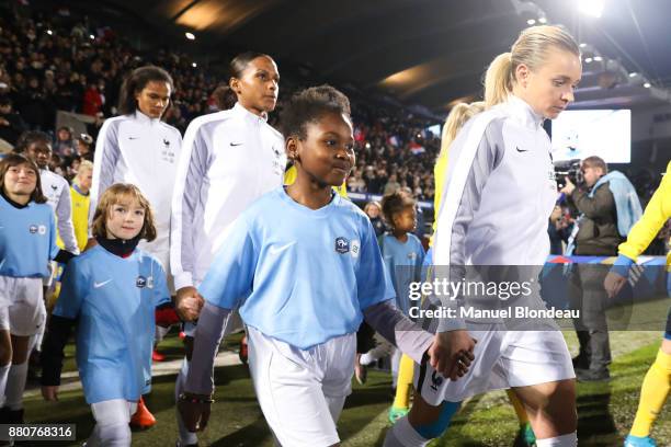 Marion Torrent of France during the Women's friendly international match between France and Sweden the at Stade Chaban-Delmas on November 27, 2017 in...
