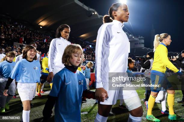 Marie Laure Delie of France during the Women's friendly international match between France and Sweden the at Stade Chaban-Delmas on November 27, 2017...
