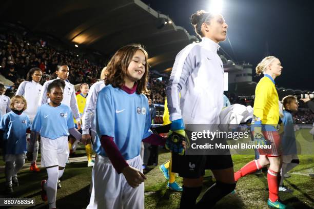 Karima Benameur of France during the Women's friendly international match between France and Sweden the at Stade Chaban-Delmas on November 27, 2017...