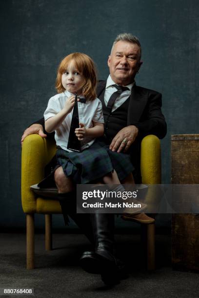 Jimmy Barnes and his grandson Dylan pose for a portrait with an ARIA for best Childrens album during the 31st Annual ARIA Awards 2017 at The Star on...