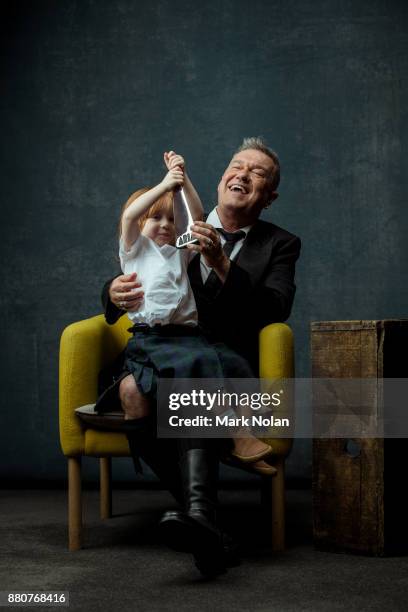 Jimmy Barnes and his grandson Dylan pose for a portrait with an ARIA for best Childrens album during the 31st Annual ARIA Awards 2017 at The Star on...