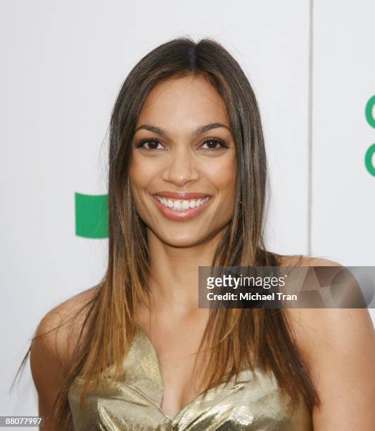 Actress Rosario Dawson arrives to the Global Green USA's 13th Annual Millennium Awards held at the Fairmont Miramar Hotel on May 30, 2009 in Santa...