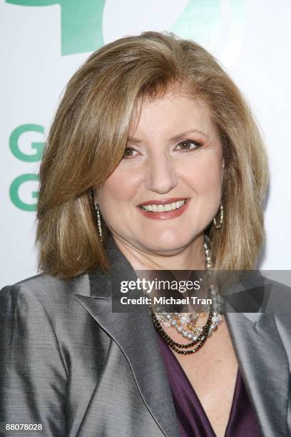 Arianna Huffington arrives to the Global Green USA's 13th Annual Millennium Awards held at the Fairmont Miramar Hotel on May 30, 2009 in Santa...