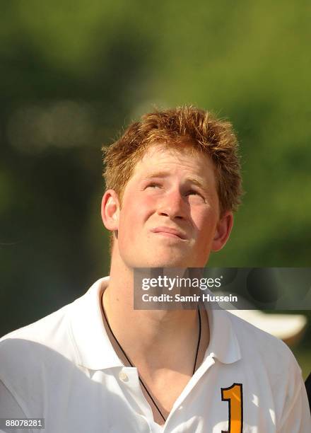 Prince Harry attends the 2009 Veuve Clicquot Manhattan Polo Classic on Governor's Island on May 30, 2009 in New York City.