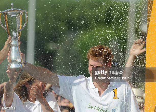 Prince Harry attends the 2009 Veuve Clicquot Manhattan Polo Classic on Governor's Island on May 30, 2009 in New York City.