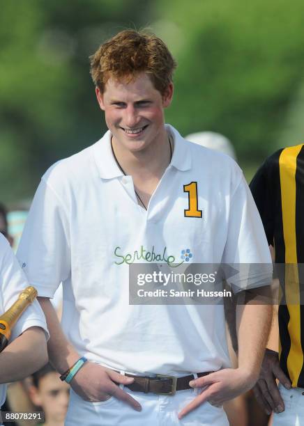 Prince Harry attends the 2009 Veuve Clicquot Manhattan Polo Classic on Governor's Island on May 30, 2009 in New York City.